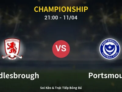 Soi Kèo Middlesbrough vs Portsmouth – 21:00 11/04 | Nhận Định, Dự Đoán Tỷ Số