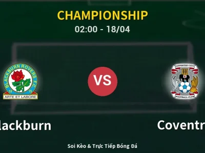 Kết Quả: Blackburn 1-1 Coventry – Highlight & Bàn Thắng | Championship