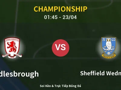 Kết Quả: Middlesbrough 1-0 Sheffield Wednesday – Highlight & Bàn Thắng | Championship
