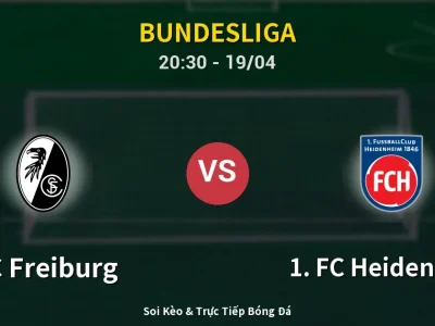 🔴 Trực Tiếp: SC Freiburg 0-0 1. FC Heidenheim – Link Xem Bundesliga (Full HD)