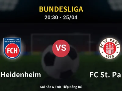 Soi Kèo 1. FC Heidenheim vs FC St. Pauli – 20:30 25/04 | Nhận Định, Dự Đoán Tỷ Số