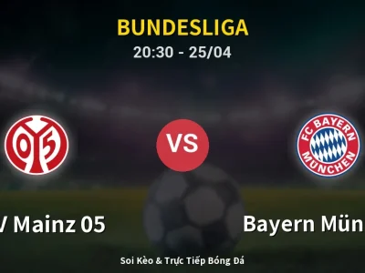 Soi Kèo FSV Mainz 05 vs Bayern München – 20:30 25/04 | Nhận Định, Dự Đoán Tỷ Số