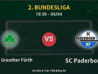Soi Kèo SpVgg Greuther Fürth vs SC Paderborn 07 – 18:30 05/04 | Nhận Định, Dự Đoán Tỷ Số