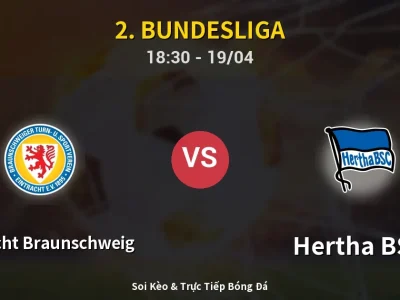 Kết Quả: Eintracht Braunschweig 1-1 Hertha BSC – Highlight & Bàn Thắng | 2. Bundesliga