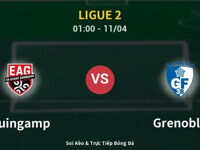 🔴 Trực Tiếp: Guingamp 0-1 Grenoble – Link Xem Ligue 2 (Full HD)