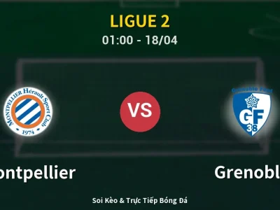 Kết Quả: Montpellier 2-1 Grenoble – Highlight & Bàn Thắng | Ligue 2