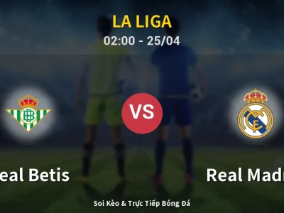 Soi Kèo Real Betis vs Real Madrid – 02:00 25/04 | Nhận Định, Dự Đoán Tỷ Số