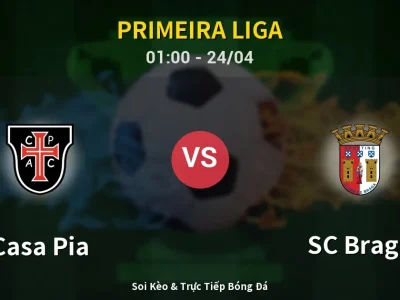 Kết Quả: Casa Pia 0-1 SC Braga – Highlight & Bàn Thắng | Primeira Liga