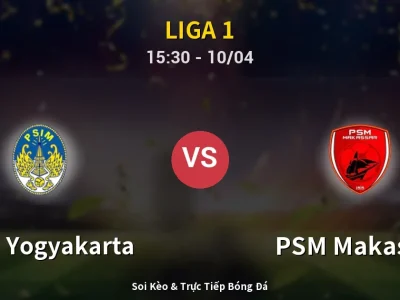 Kết Quả: PSIM Yogyakarta 1-2 PSM Makassar – Highlight & Bàn Thắng | Liga 1