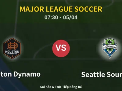 Kết Quả: Houston Dynamo 0-1 Seattle Sounders – Highlight & Bàn Thắng | Major League Soccer