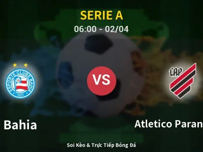 Kết Quả: Bahia 3-0 Atletico Paranaense – Highlight & Bàn Thắng | Serie A
