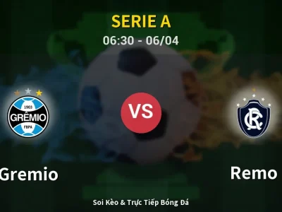 Kết Quả: Gremio 0-0 Remo – Highlight & Bàn Thắng | Serie A