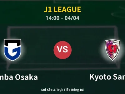 Kết Quả: Gamba Osaka 2-0 Kyoto Sanga – Highlight & Bàn Thắng | J1 League