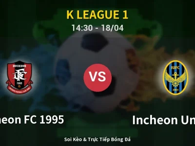 Kết Quả: Bucheon FC 1995 2-2 Incheon United – Highlight & Bàn Thắng | K League 1