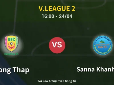 Kết Quả: Dong Thap 2-0 Sanna Khanh Hoa – Highlight & Bàn Thắng | V.League 2