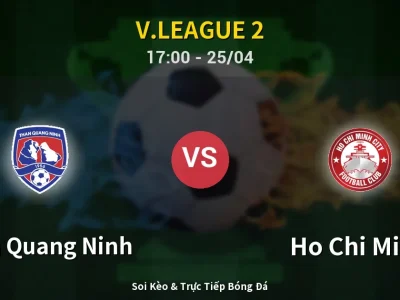 Soi Kèo Than Quang Ninh vs Ho Chi Minh – 17:00 25/04 | Nhận Định, Dự Đoán Tỷ Số