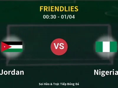 Kết Quả: Jordan 2-2 Nigeria – Highlight & Bàn Thắng | Friendlies