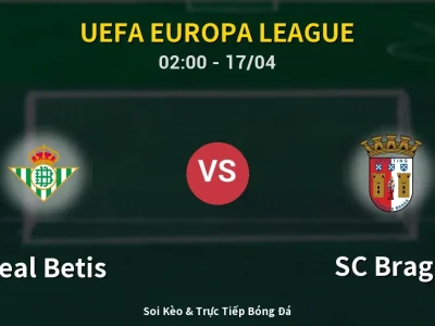 Kết Quả: Real Betis 2-4 SC Braga – Highlight & Bàn Thắng | UEFA Europa League