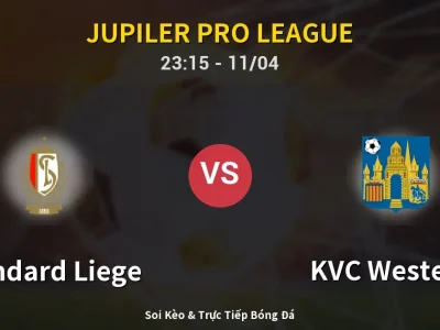 Soi Kèo Standard Liege vs KVC Westerlo – 23:15 11/04 | Nhận Định, Dự Đoán Tỷ Số