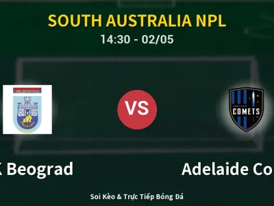 Soi Kèo FK Beograd vs Adelaide Comets – 14:30 02/05 | Nhận Định, Dự Đoán Tỷ Số